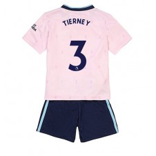 Arsenal Kieran Tierney #3 Tredjeställ Barn 2022-23 Korta ärmar (+ Korta byxor)